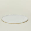 Simple porcelain dinner plate in white