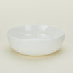 Simple porcelain serving bowl in white