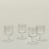 Simple Seeded Glassware, Set of 4 - Clear