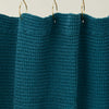Simple Waffle Shower Curtain - Peacock