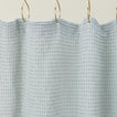 Simple waffle shower curtain in sky