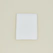 Simple waffle shower curtain in white