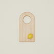 Small arched cutting board with lemon