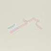 Soch & Co. frayed linen ribbon in blush