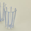 Close up view of Sophie Lou Jacobsen La Verre grand glassware in sky