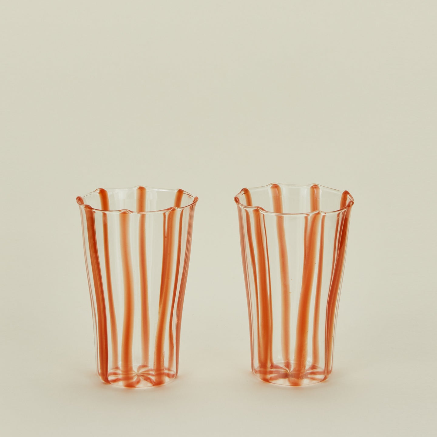 Sophie Lou Jacobsen La Verre grand glassware in terracotta