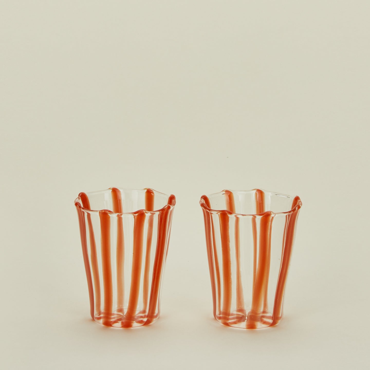 Sophie Lou Jacobsen La Verre petit glassware in terracotta