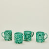 Splatter Mug, Set of 4 - Sage/Green