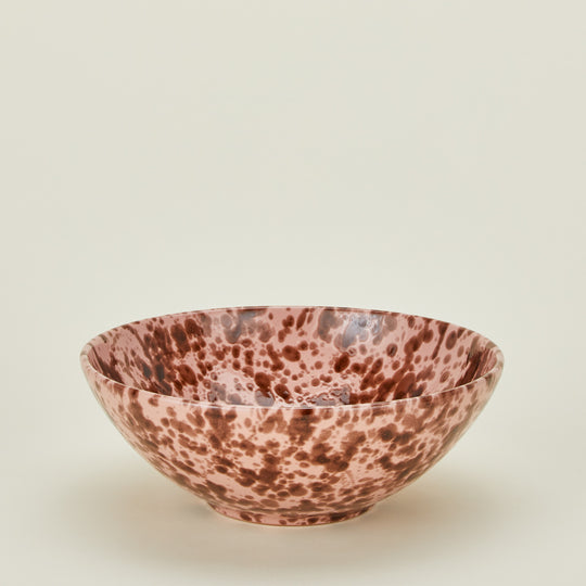 Splatter Serving Bowl - Blush/Terracotta