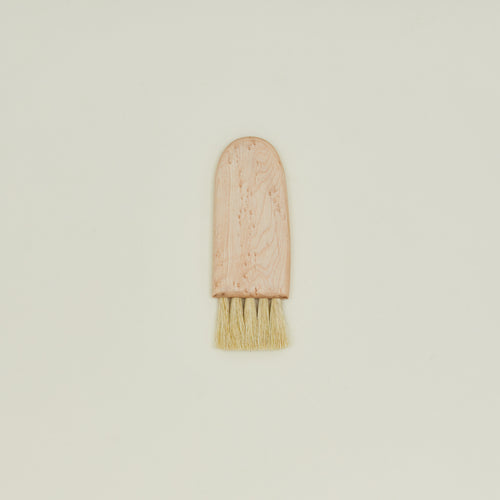 Overhead view of maple short brush