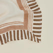 Close up of Ella Block Printed Linen Napkin
