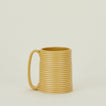 Tall Ribbed Mug in Marigold.