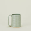 Tall Ribbed Mug in Seafoam.