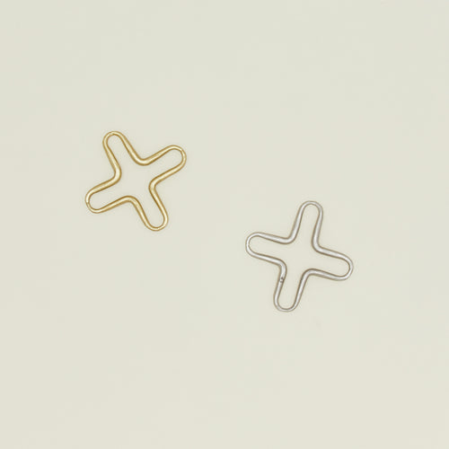 The collective forged mini trivet set in pewter and brass