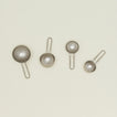 The collective foreged pewter measuring cups, set of 4