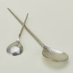 Forged pewter stir spoon detail