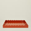 Large Scalloped Serving Tray - Spice