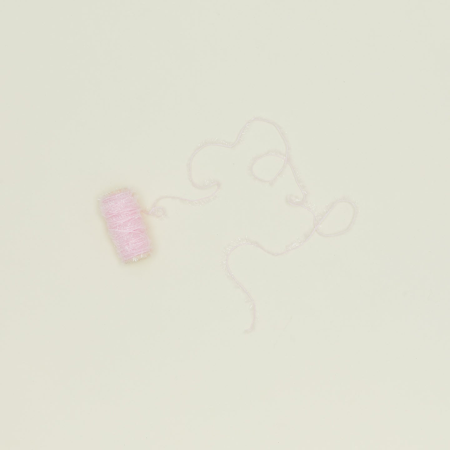 Tinsel ribbon in light pink