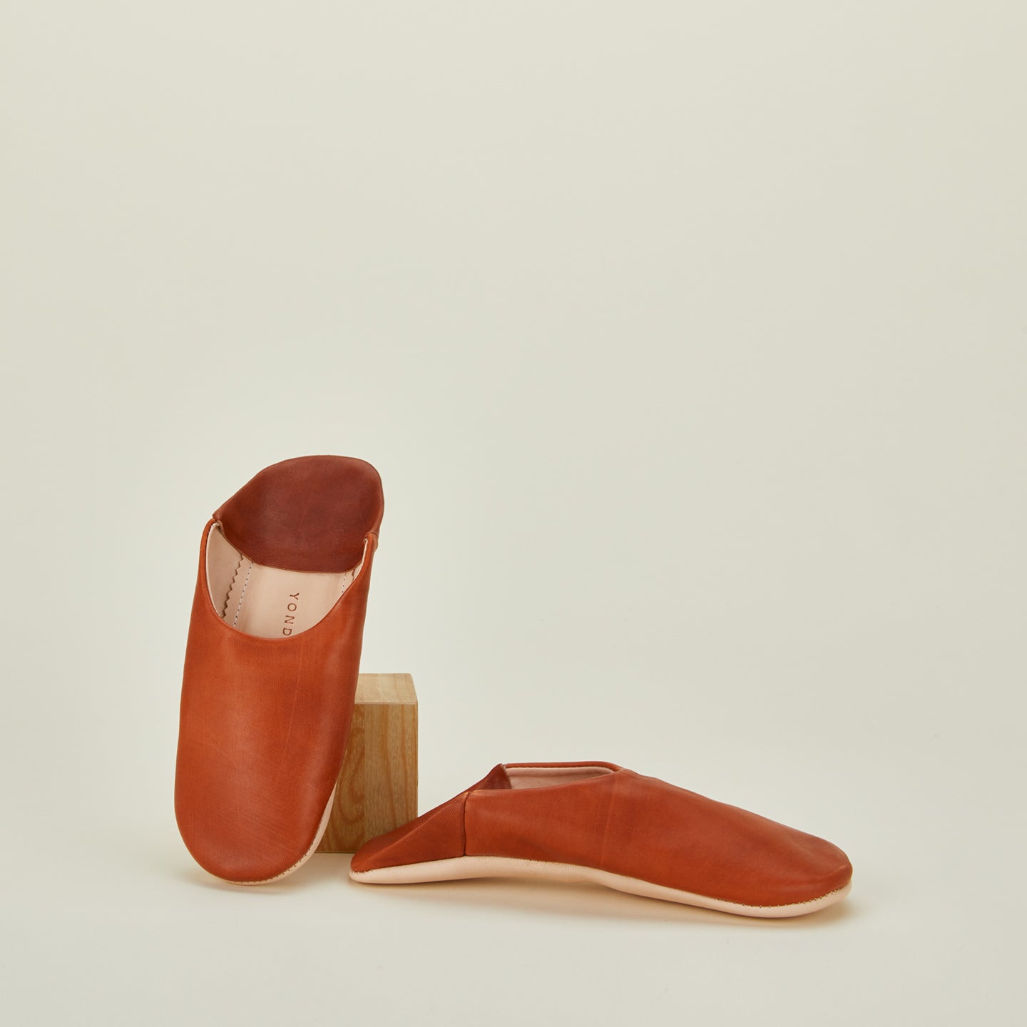 Handmade Suede Slippers in toffee