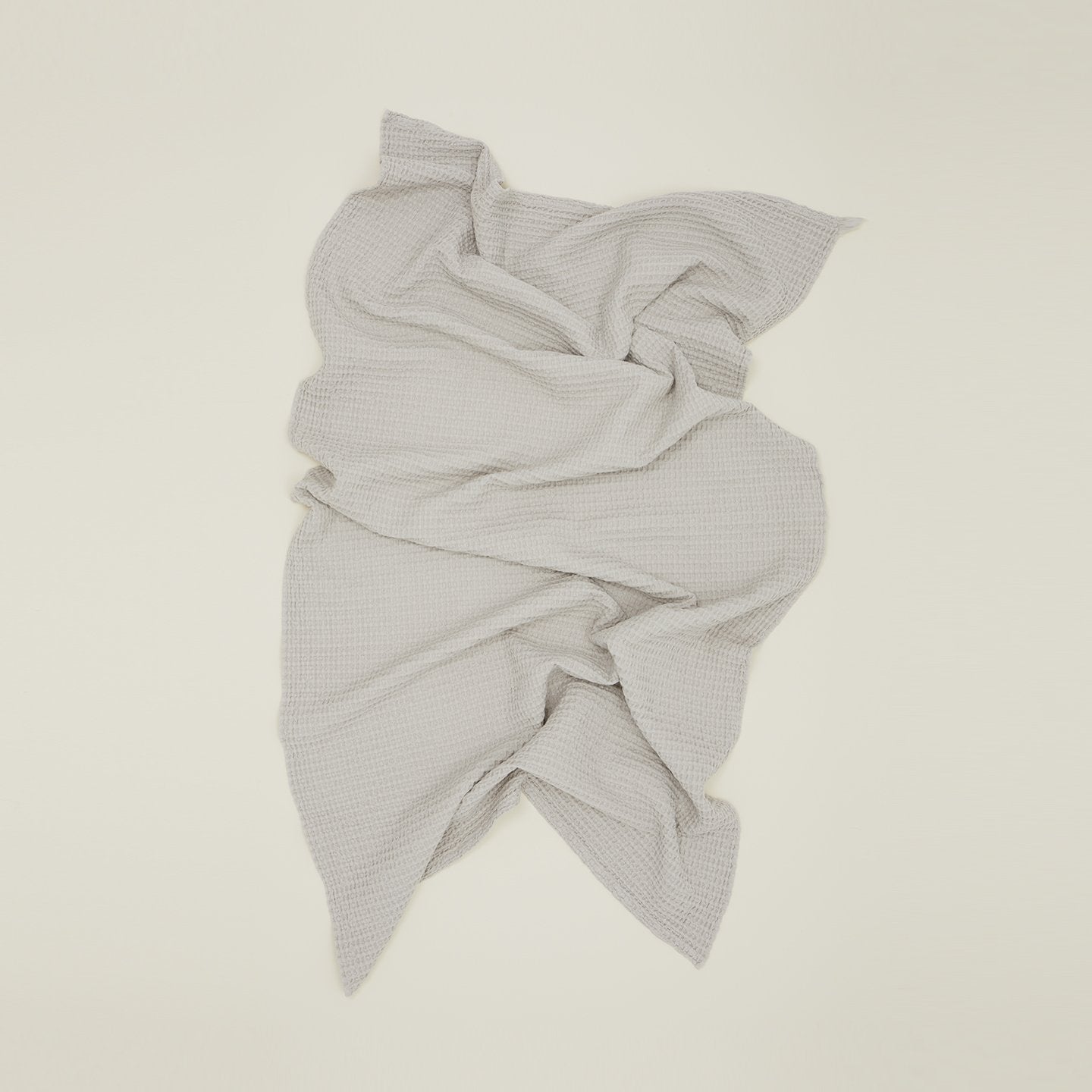 Simple Waffle Towel - Light Grey
