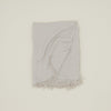 Simple Linen Throw - Light Grey