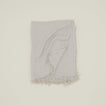 Simple Linen Throw - Light Grey