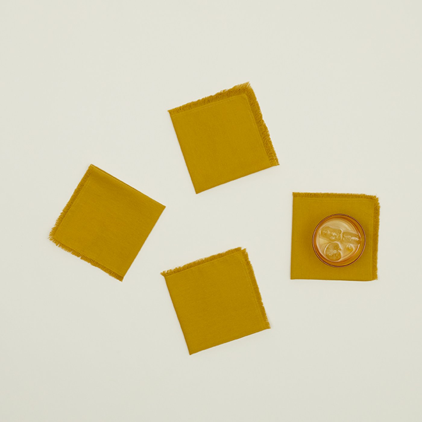 Essential Cocktail Napkins - Mustard
