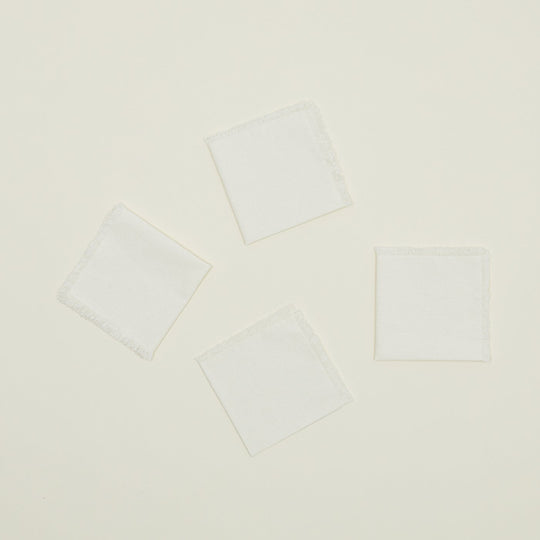Essential Cocktail Napkins, Set of 4 - Ivory