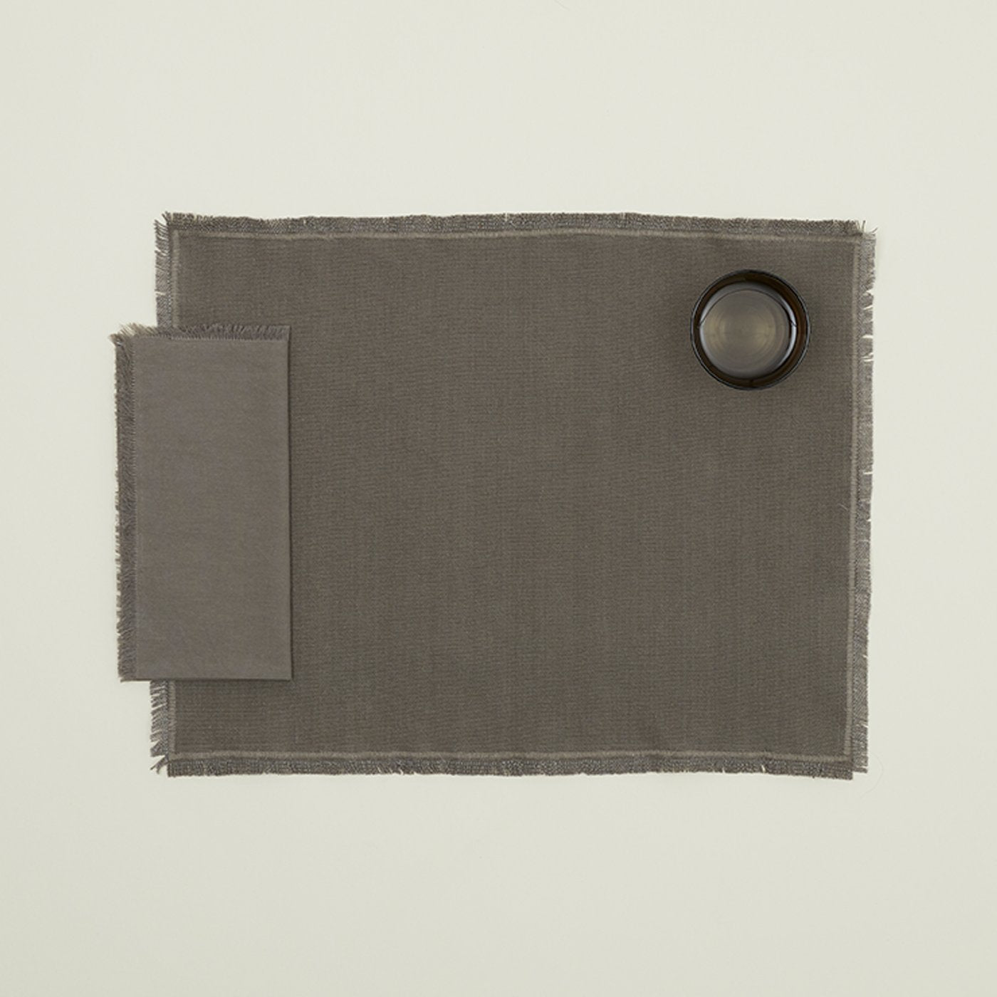 Essential Cotton Placemats - Dark Grey