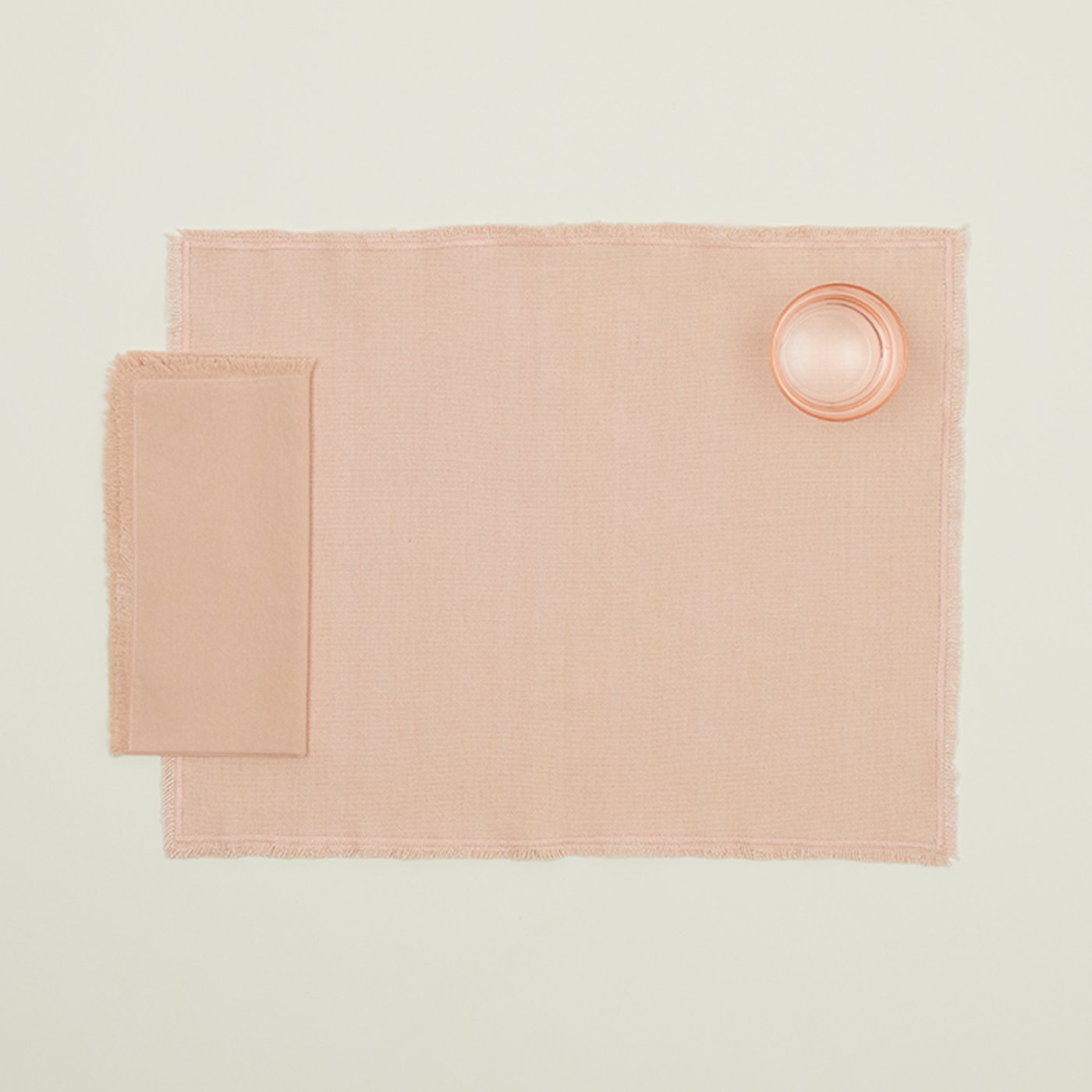 Essential Cotton Placemats - Blush