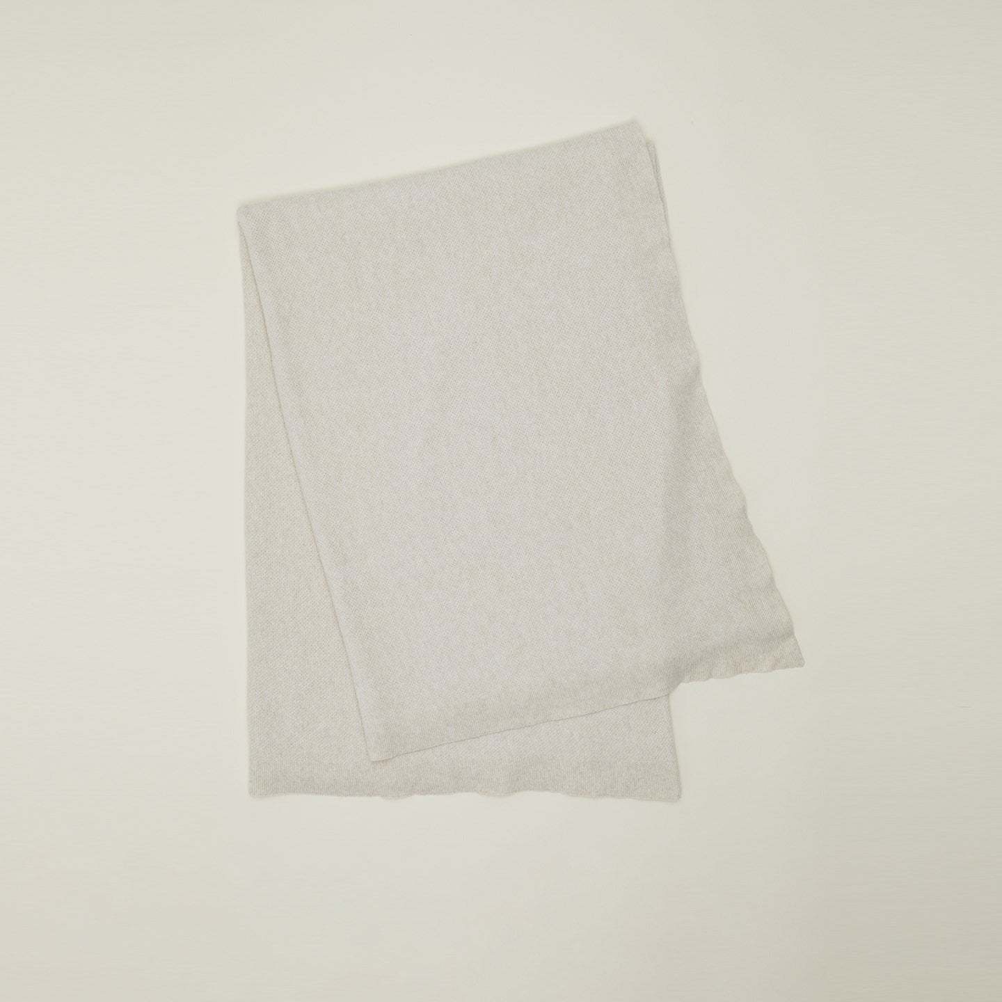 Simple Knit Oversized Throw - Ivory