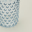 Close up of Hobnail Tumbler in Blue.