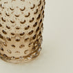 Close up of Hobnail Tumbler in Grey.