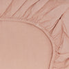 Simple Linen Fitted Sheet - Blush