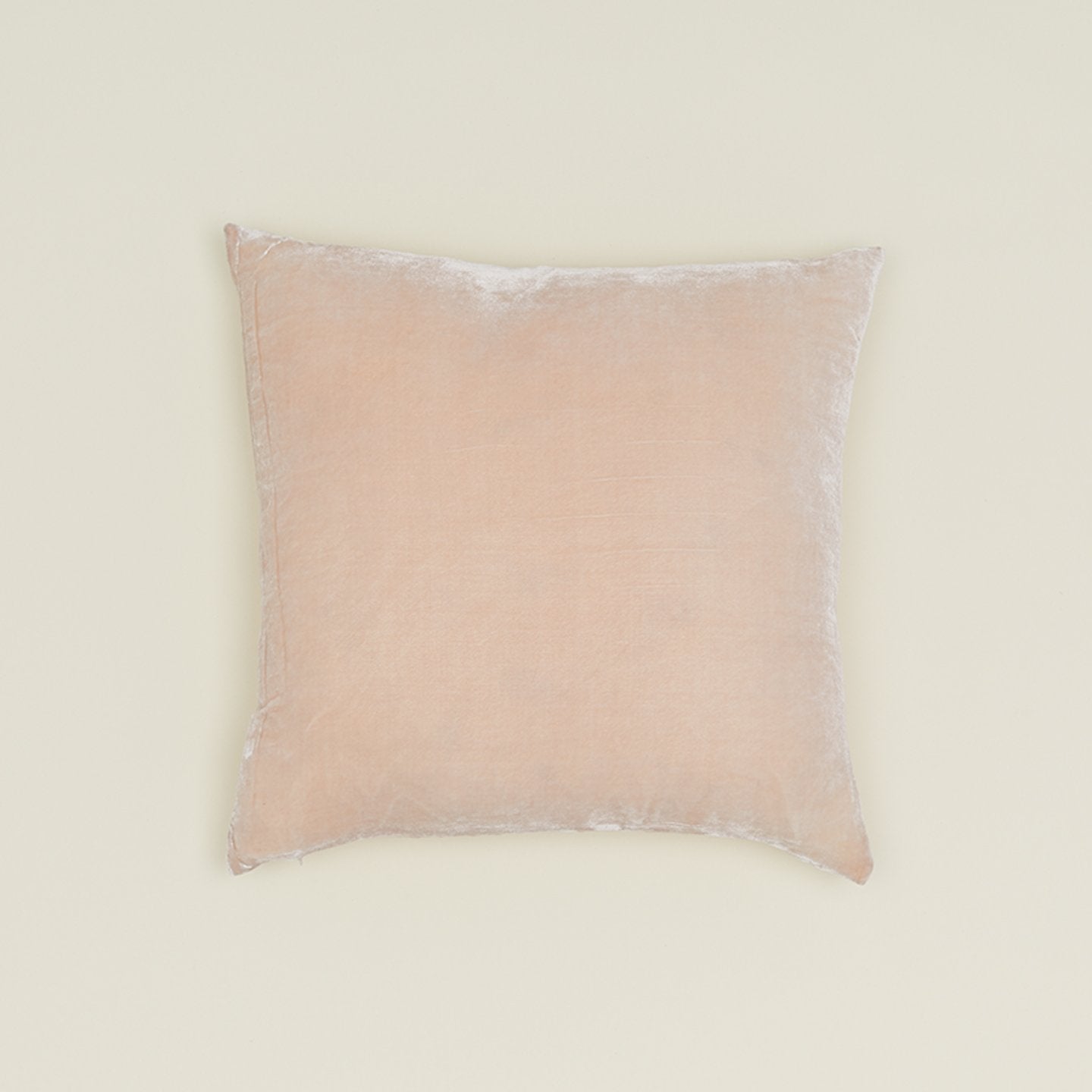 Reversible Velvet + Linen Pillow - Blush