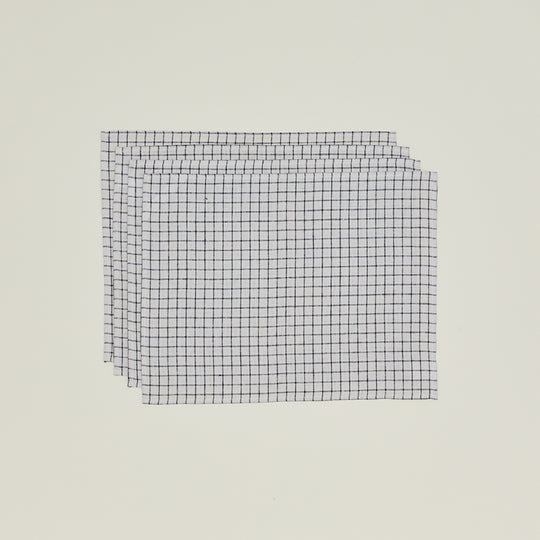Checked Linen Placemat, Set of 4