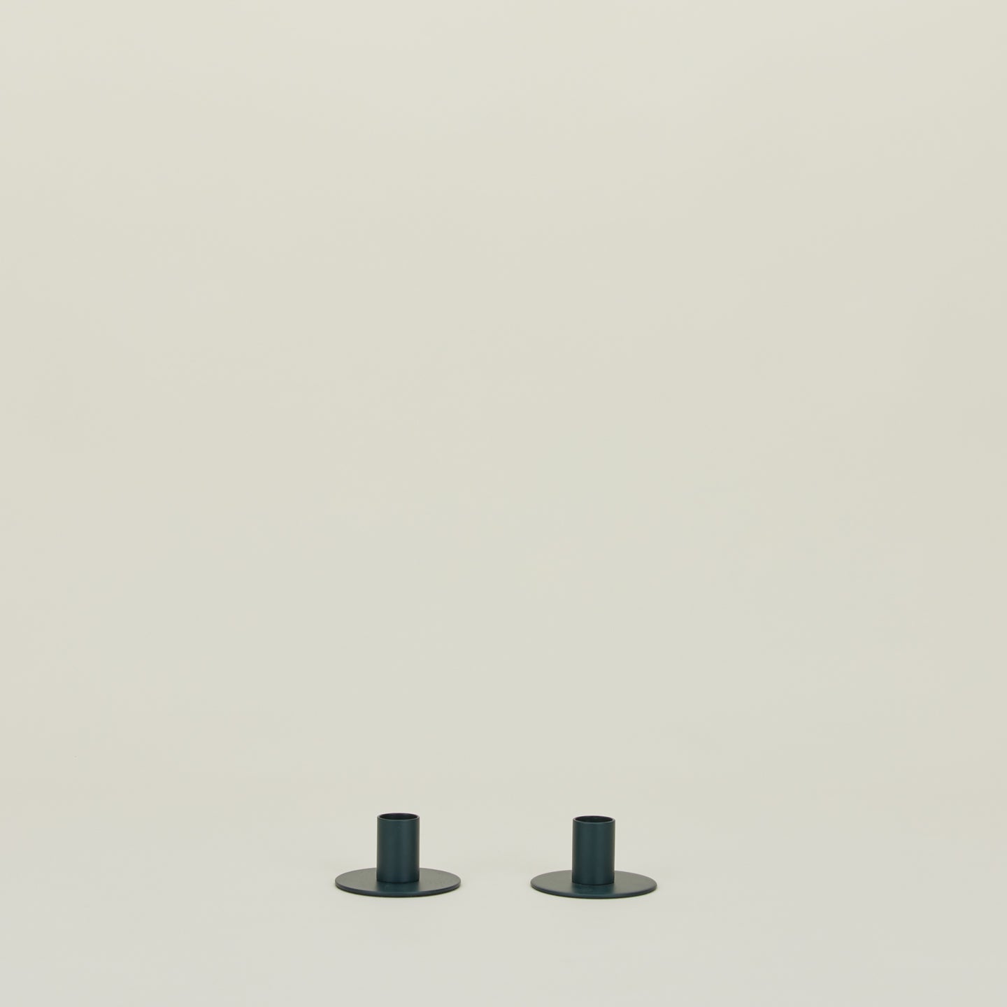 Essential Metal Candle Holders, Set of 2 - Peacock