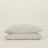 Simple Linen Pillowcases, Set of 2 - Light Grey