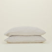 Simple Linen Pillowcases - Light Grey