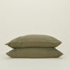 Simple Linen Pillowcases, Set of 2 - Olive