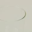 Close up of the rim of the Essential Glass in Clear.
