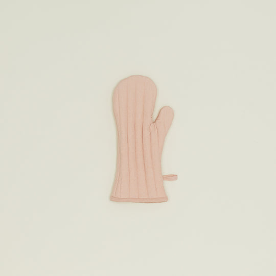 Simple Linen Oven Mitt - Blush