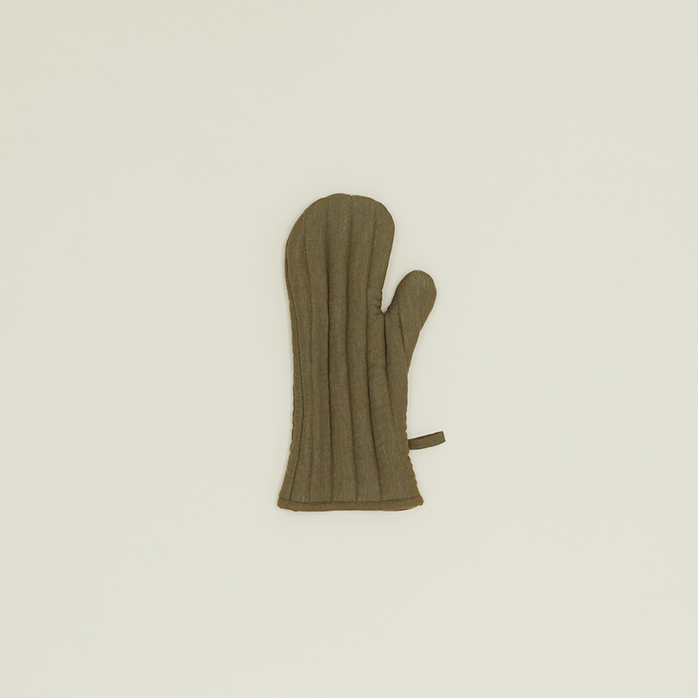 Simple Linen Oven Mitt - Olive