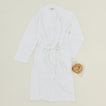 Simple Waffle Bathrobe - White