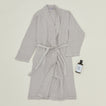 Simple Waffle Bathrobe - Light Grey
