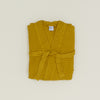Simple Waffle Bathrobe - Mustard