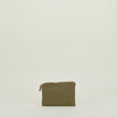 Simple Linen Zipper Pouch - Olive