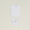 Simple Waffle Bath Robe - White