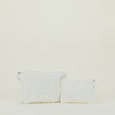 Simple Linen Zipper Pouch - Ivory