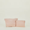 Simple Linen Zipper Pouch - Blush